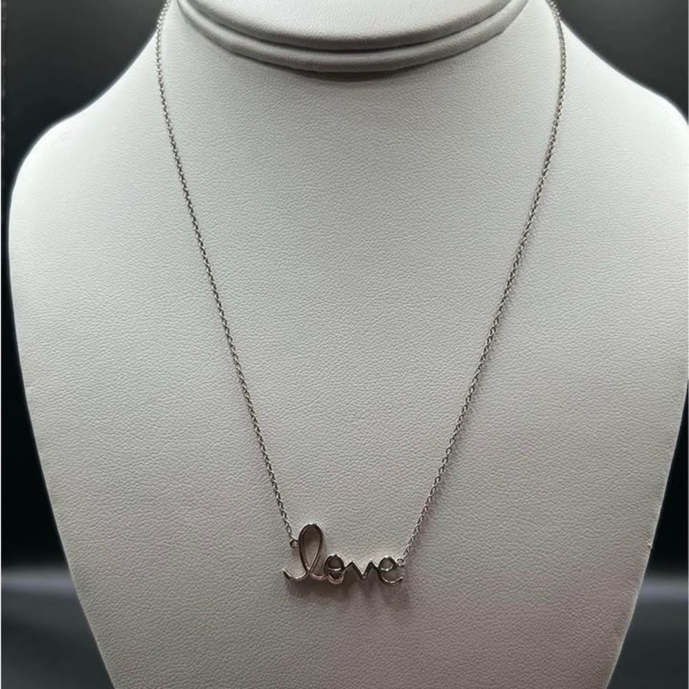 Sterling Silver 925 Love Necklace